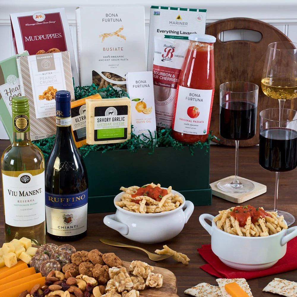 Cesta de regalo italiana - Dúo de vinos
