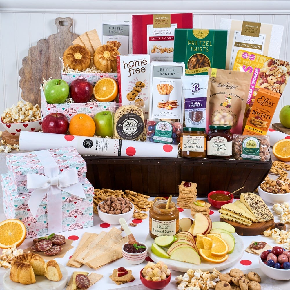 Cesta de Regalo de Frutas y Productos Gourmet "Signature Series"